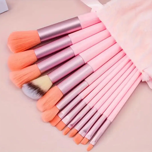 Ultimate Pink Makeup Kit: Brushes, Beauty Sponges, and Headbands for Flawless Application