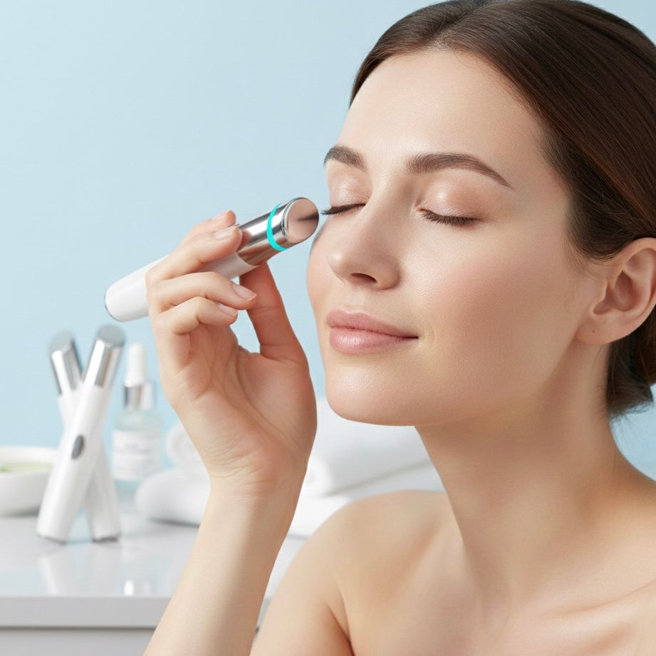 Smart Facial Eye Massager with Vibration and Hot Compress